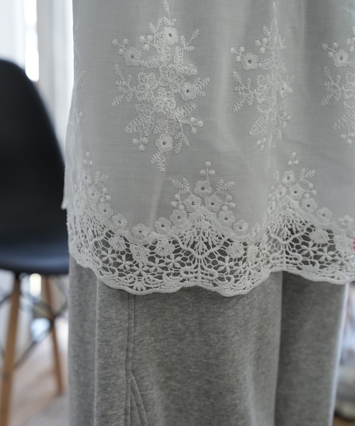 Kotoe(コトエ)の「フラワー刺繍レーススカート(スカート・レディース・ホワイト・FREE)」の9枚目の写真