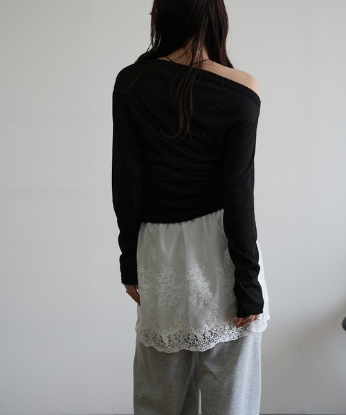 Kotoe(コトエ)の「フラワー刺繍レーススカート(スカート・レディース・ホワイト・FREE)」の16枚目の写真