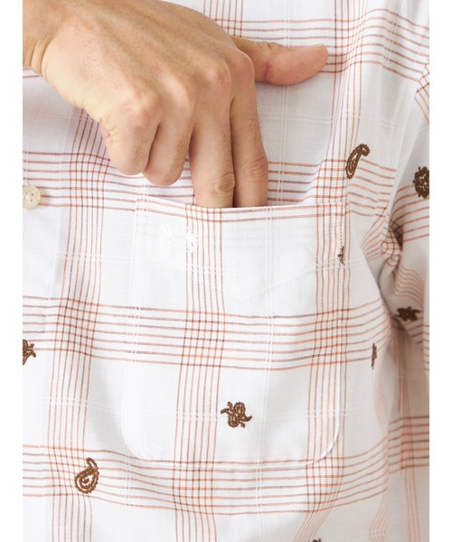 McGREGOR(マックレガー)の「ペイズリー刺繍シャツ(シャツ/ブラウス・メンズ・アイボリー/ブルー・M/L)」の3枚目の写真