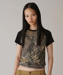 INSCRIRE（アンスクリア）の「Cotton Silk Raglan Short Sleeve（Tシャツ/カットソー）」