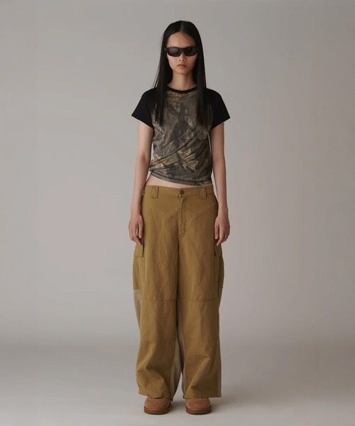 INSCRIRE(アンスクリア)の「Cotton Silk Raglan Short Sleeve(Tシャツ/カットソー・レディース・マルチ・MEDIUM)」の3枚目の写真
