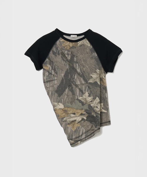 INSCRIRE(アンスクリア)の「Cotton Silk Raglan Short Sleeve(Tシャツ/カットソー・レディース・マルチ・MEDIUM)」の6枚目の写真