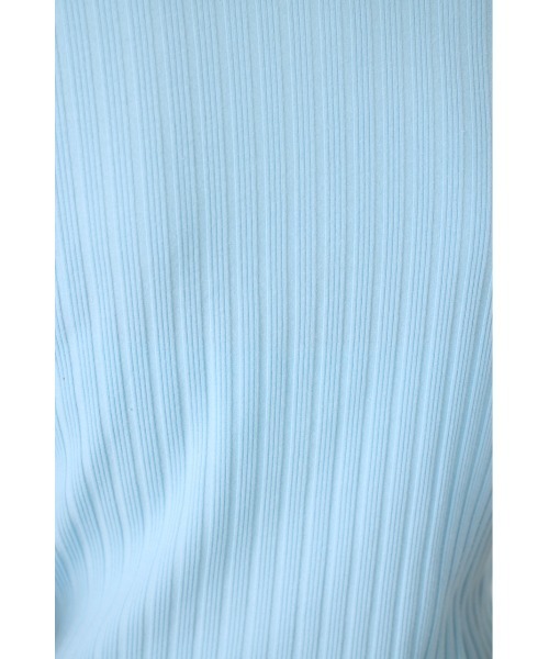 AZUL by moussy(アズールバイマウジー)の「【身長/骨格別着用画像あり】【WEB限定】ジップ5分袖リブカーディガン 春服 夏服 秋服 フルジップ サマーニットトップス(カーディガン/ボレロ・レディース・アイボリー/ブラック/ライトブルー/杢グレー・FREE)」の14枚目の写真