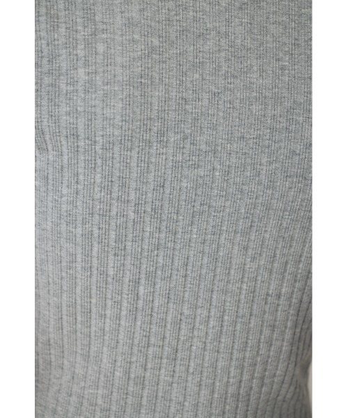 AZUL by moussy(アズールバイマウジー)の「【身長/骨格別着用画像あり】【WEB限定】ジップ5分袖リブカーディガン 春服 夏服 秋服 フルジップ サマーニットトップス(カーディガン/ボレロ・レディース・アイボリー/ブラック/ライトブルー/杢グレー・FREE)」の5枚目の写真