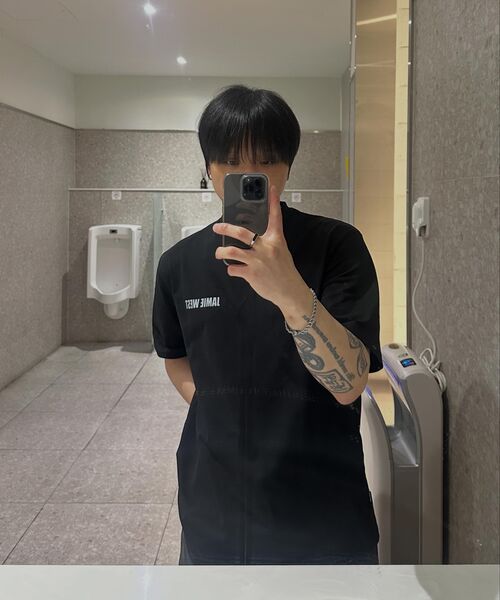 JAMIE WEST(ジェイミーウエスト)の「ビッグマスクウォッシュドTシャツ(ブラック)(Tシャツ/カットソー・レディース・その他・MEDIUM/LARGE/X-LARGE)」の3枚目の写真