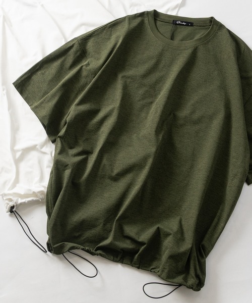 JOHN'S CLOSET（ジョンズクローゼット）の「【7】マルチファンクション ドローコード BIG Tシャツ ストレッチ/速乾（Tシャツ/カットソー・メンズ・ベージュ/カーキ/ホワイト/ブラック/チャコールグレー・LARGE/X-LARGE/MEDIUM）」の5枚目の写真