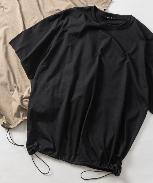 JOHN'S CLOSET（ジョンズクローゼット）の「【7】マルチファンクション ドローコード BIG Tシャツ ストレッチ/速乾（Tシャツ/カットソー・メンズ・ベージュ/カーキ/ホワイト/ブラック/チャコールグレー・LARGE/X-LARGE/MEDIUM）」の3枚目の写真