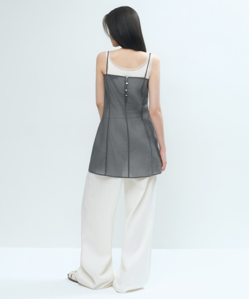 MUSINSA STANDARD WOMAN（ムシンサスタンダードウーマン）の「ウィメンズシアーミニドレス[グレー]（ワンピース・レディース・その他・X-SMALL/SMALL/MEDIUM/LARGE）」の3枚目の写真