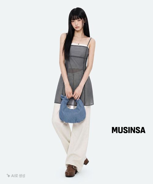 MUSINSA STANDARD WOMAN（ムシンサスタンダードウーマン）の「ウィメンズシアーミニドレス[グレー]（ワンピース・レディース・その他・X-SMALL/SMALL/MEDIUM/LARGE）」の6枚目の写真