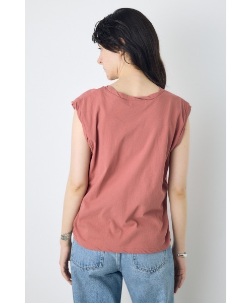 AZUL by moussy(アズールバイマウジー)の「ドライタッチツイストネックタンクトップ(タンクトップ・レディース・ライム/ライトブラック/オフホワイト/ピンク・MEDIUM/SMALL)」の14枚目の写真