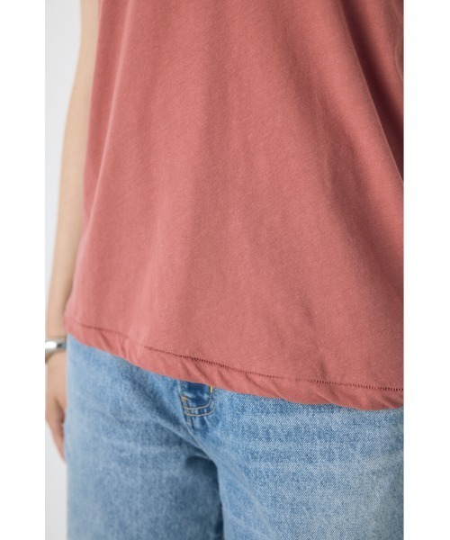 AZUL by moussy(アズールバイマウジー)の「ドライタッチツイストネックタンクトップ(タンクトップ・レディース・ライム/ライトブラック/オフホワイト/ピンク・MEDIUM/SMALL)」の18枚目の写真