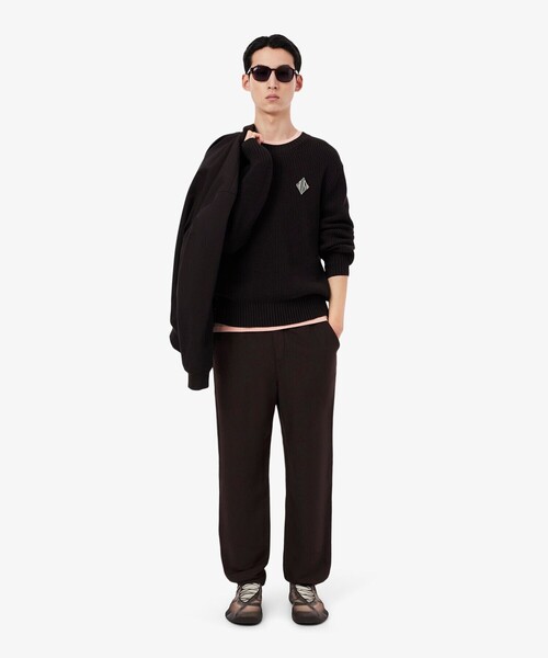 LACOSTE（ラコステ）の「リネン×レーヨンブレンドイージーワイドパンツ（スウェットパンツ・メンズ・オフホワイト/ブラウン・XS/S/M/L）」の10枚目の写真