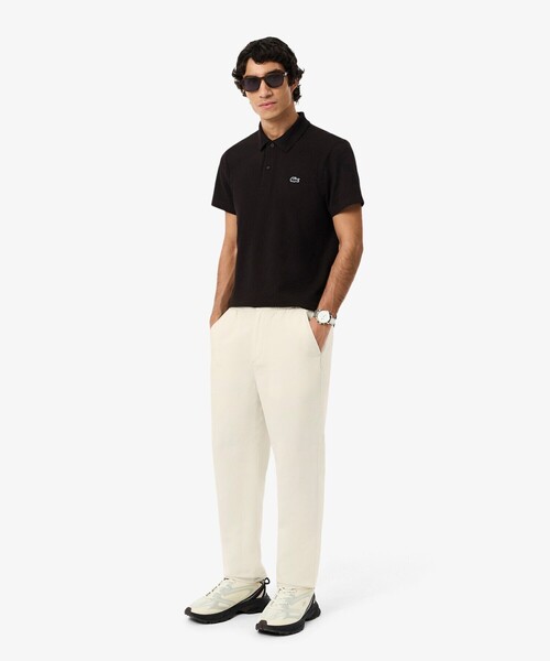 LACOSTE（ラコステ）の「リネン×レーヨンブレンドイージーワイドパンツ（スウェットパンツ・メンズ・オフホワイト/ブラウン・XS/S/M/L）」の11枚目の写真
