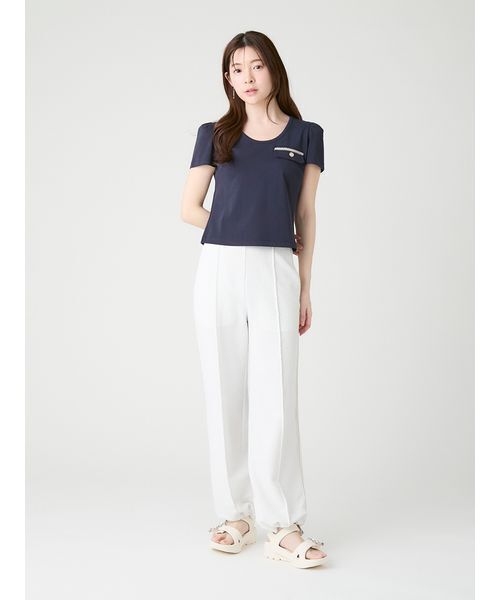 CELFORD(セルフォード)の「【洗える】フラップポケットカットソー(Tシャツ/カットソー・レディース・ネイビー/ホワイト/その他/ライトピンク・F)」の15枚目の写真