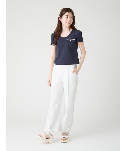 CELFORD(セルフォード)の「【洗える】フラップポケットカットソー(Tシャツ/カットソー・レディース・ネイビー/ホワイト/その他/ライトピンク・F)」の16枚目の写真
