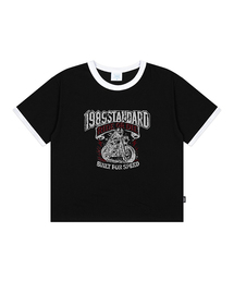 1989STANDARD（1989スタンダード）の「RIDER 1989 クールコットンクロップリンガー半袖 (SRCSTD-0262)（Tシャツ/カットソー）」