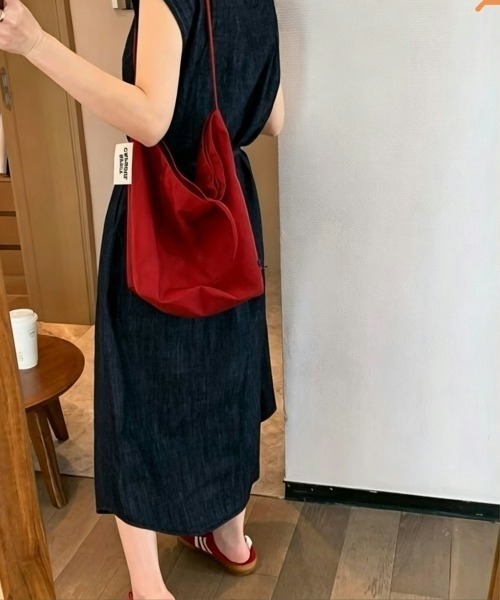 FAVORITO(ファヴォリート)の「デニムリボンワンピース(ワンピース・レディース・ライトブルー/ダークブルー・S/M/L/XL)」の8枚目の写真