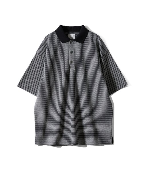 HORLISUN(ホーリーサン)の「Sumerset Short Pique Stripe Pullover Shirt Charcoal(ポロシャツ・メンズ・その他・SMALL/MEDIUM/LARGE)」の9枚目の写真