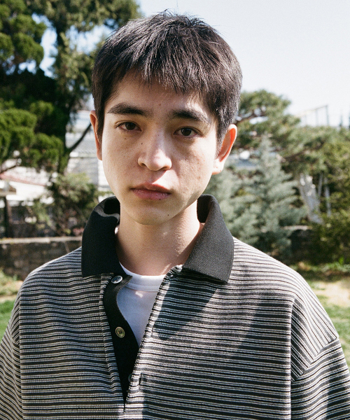 HORLISUN(ホーリーサン)の「Sumerset Short Pique Stripe Pullover Shirt Charcoal(ポロシャツ・メンズ・その他・SMALL/MEDIUM/LARGE)」の2枚目の写真