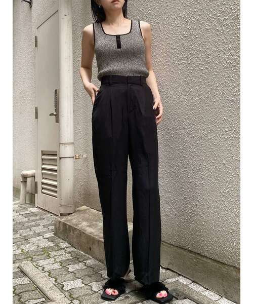 MURUA(ムルーア)の「【セットアップ対応】ブラッシュライクワイドパンツ 夏服(その他パンツ・レディース・アイボリー/ブラウン/ブラック・2/1)」の14枚目の写真