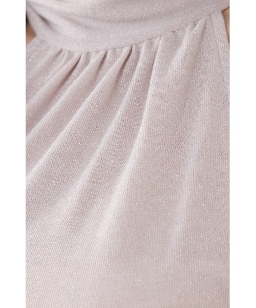 rienda（リエンダ）の「ラメフライスリボンネックトップス 夏服（Tシャツ/カットソー・レディース・ブラック/ベージュ/ピンク・FREE）」の16枚目の写真