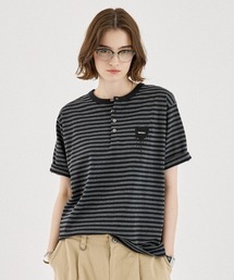 ONCILY | ASSORT HEART LOGO HENLEY TEE / アソートハートロゴヘンリーTシャツ(Tシャツ/カットソー)