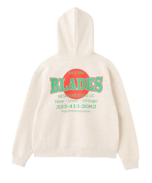 styles(スタイルス)の「METALWOOD BLADES GYM ZIP HOODED SWEATSHIRT MWS25-06-106(パーカー・メンズ・ライトグレー・L)」の2枚目の写真