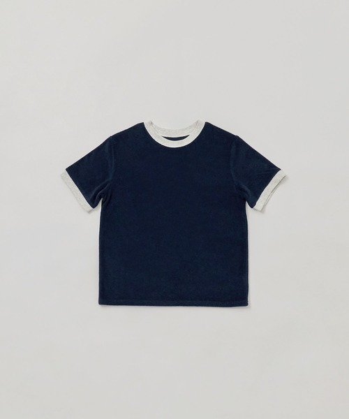 etoll.(エトル)の「パイル地リンガーネックTシャツ(Tシャツ/カットソー・レディース・ネイビー/オートミール/グリーン/ピンク/ブルー・M)」の16枚目の写真
