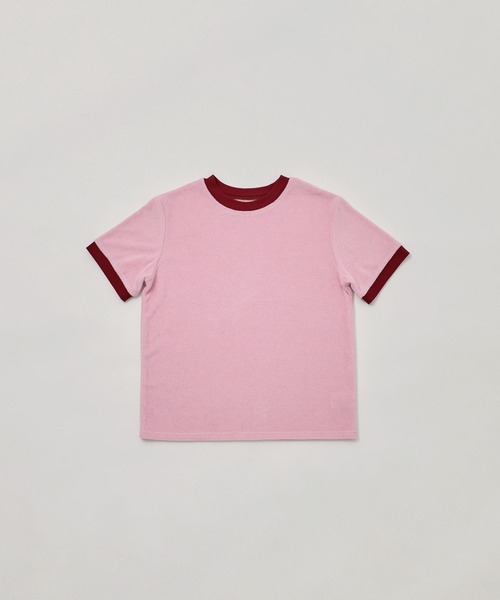 etoll.(エトル)の「パイル地リンガーネックTシャツ(Tシャツ/カットソー・レディース・ネイビー/オートミール/グリーン/ピンク/ブルー・M)」の17枚目の写真