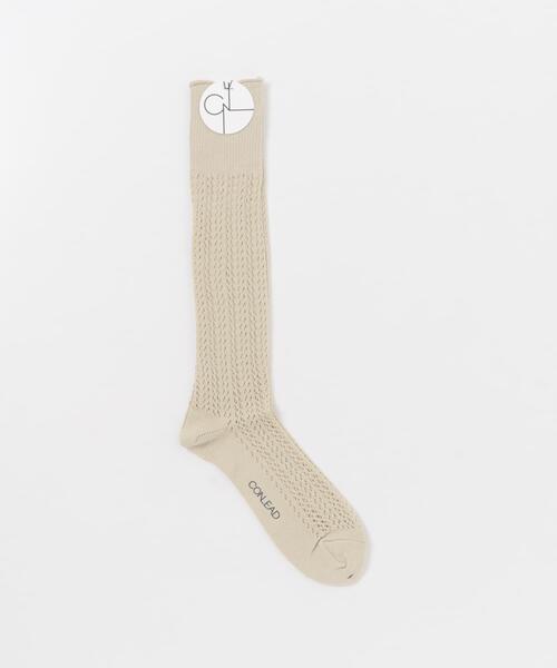CONLEAD(コンリード)の「CONLEAD LACE LONG(ソックス/靴下・メンズ・ブラック/イエロー系その他/ホワイト/ベージュ系その他/グリーン系その他・FREE)」の4枚目の写真