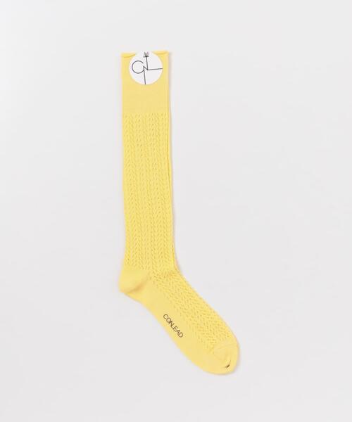 CONLEAD(コンリード)の「CONLEAD LACE LONG(ソックス/靴下・メンズ・ブラック/イエロー系その他/ホワイト/ベージュ系その他/グリーン系その他・FREE)」の1枚目の写真