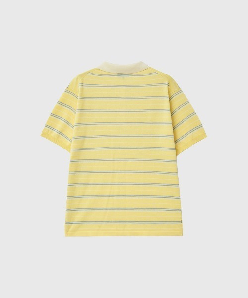 GENERAL IDEA(ジェネラルアイデア)の「【GENERAL IDEA】ストライプルーズカラーハーフニット / STRIPED LOOSE COLLAR HALF-SLEEVE KNIT(ポロシャツ・レディース・レモンイエロー/クリーム/ネイビー・L/M/S)」の8枚目の写真