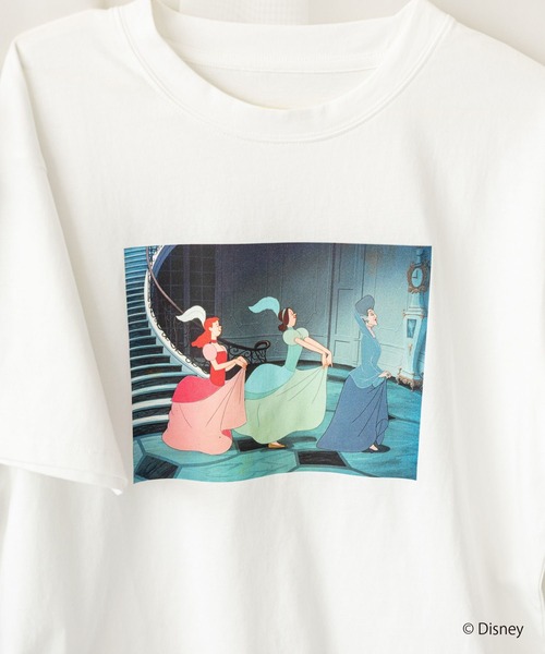 mysty woman(ミスティウーマン)の「【WEB限定】ドリゼラ&アナスタシア/ルシファー/Tシャツ 878228(Tシャツ/カットソー・レディース・チャコールグレー/オフホワイト・FREE)」の7枚目の写真