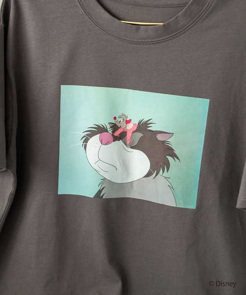 mysty woman(ミスティウーマン)の「【WEB限定】ドリゼラ&アナスタシア/ルシファー/Tシャツ 878228(Tシャツ/カットソー・レディース・チャコールグレー/オフホワイト・FREE)」の8枚目の写真