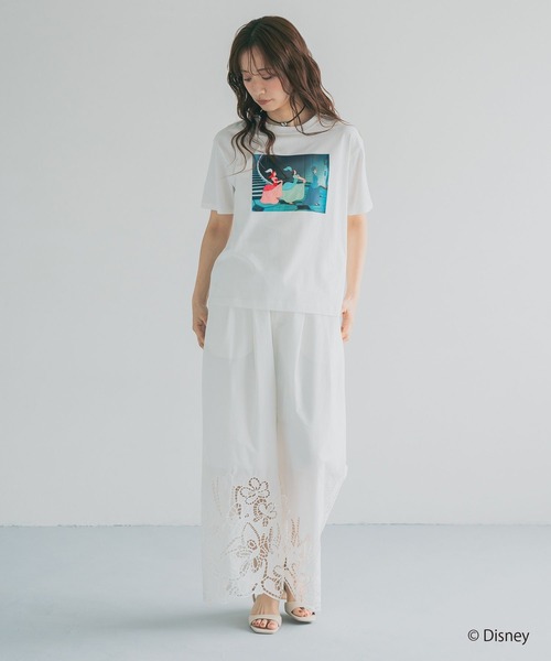 mysty woman(ミスティウーマン)の「【WEB限定】ドリゼラ&アナスタシア/ルシファー/Tシャツ 878228(Tシャツ/カットソー・レディース・チャコールグレー/オフホワイト・FREE)」の9枚目の写真