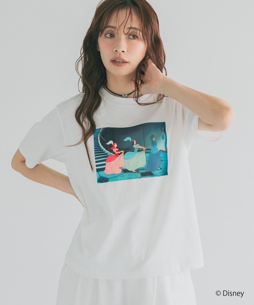 mysty woman(ミスティウーマン)の「【WEB限定】ドリゼラ&アナスタシア/ルシファー/Tシャツ 878228(Tシャツ/カットソー・レディース・チャコールグレー/オフホワイト・FREE)」の13枚目の写真
