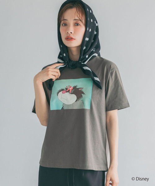 mysty woman(ミスティウーマン)の「【WEB限定】ドリゼラ&アナスタシア/ルシファー/Tシャツ 878228(Tシャツ/カットソー・レディース・チャコールグレー/オフホワイト・FREE)」の18枚目の写真