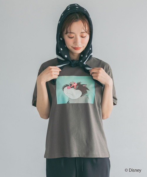 mysty woman(ミスティウーマン)の「【WEB限定】ドリゼラ&アナスタシア/ルシファー/Tシャツ 878228(Tシャツ/カットソー・レディース・チャコールグレー/オフホワイト・FREE)」の19枚目の写真