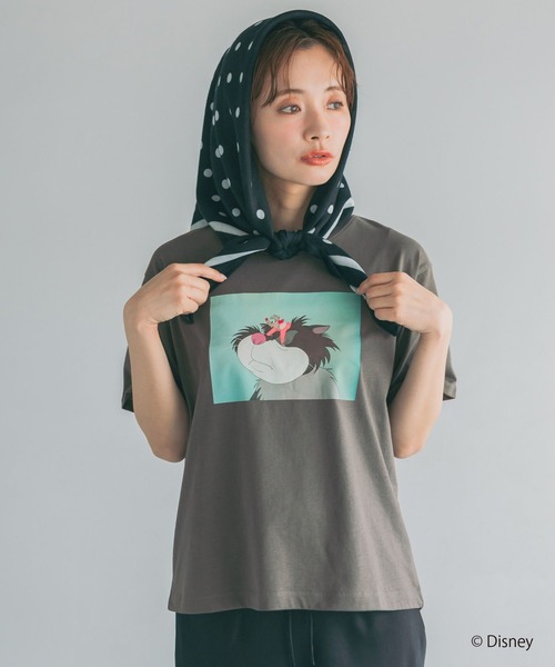 mysty woman(ミスティウーマン)の「【WEB限定】ドリゼラ&アナスタシア/ルシファー/Tシャツ 878228(Tシャツ/カットソー・レディース・チャコールグレー/オフホワイト・FREE)」の20枚目の写真