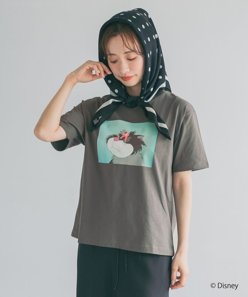 mysty woman(ミスティウーマン)の「【WEB限定】ドリゼラ&アナスタシア/ルシファー/Tシャツ 878228(Tシャツ/カットソー・レディース・チャコールグレー/オフホワイト・FREE)」の21枚目の写真