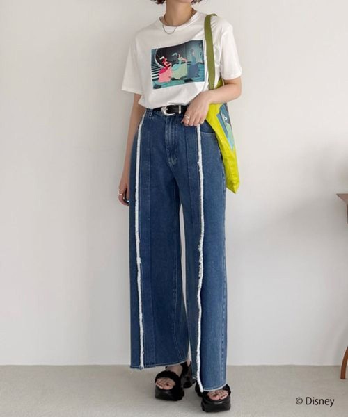 mysty woman(ミスティウーマン)の「【WEB限定】ドリゼラ&アナスタシア/ルシファー/Tシャツ 878228(Tシャツ/カットソー・レディース・チャコールグレー/オフホワイト・FREE)」の22枚目の写真