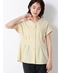 フレンチスリーブ」に該当するシャツ/ブラウス（イエロー/黄色系 