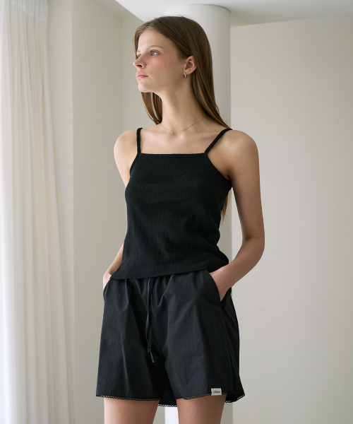 DEHEVE（デヘヴェ）の「Frill Ribbon Cardigan Set [Black]（カーディガン/ボレロ・レディース・ブラック・OS）」の4枚目の写真