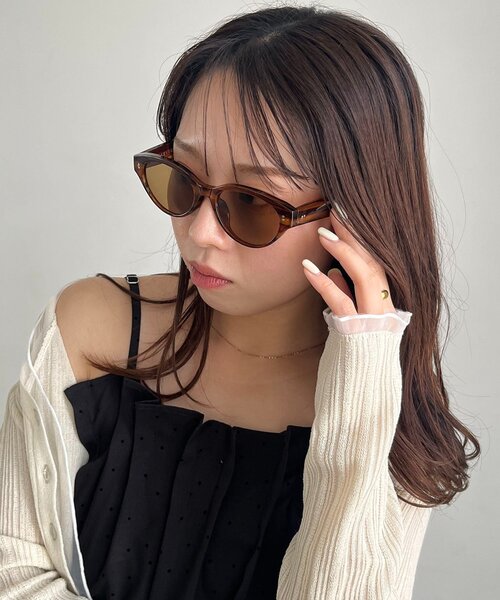 CAPRICIEUX LE'MAGE(カプリシューレマージュ)の「キャットアイサングラス(サングラス・レディース・ブラウン/ブラック・FREE)」の9枚目の写真