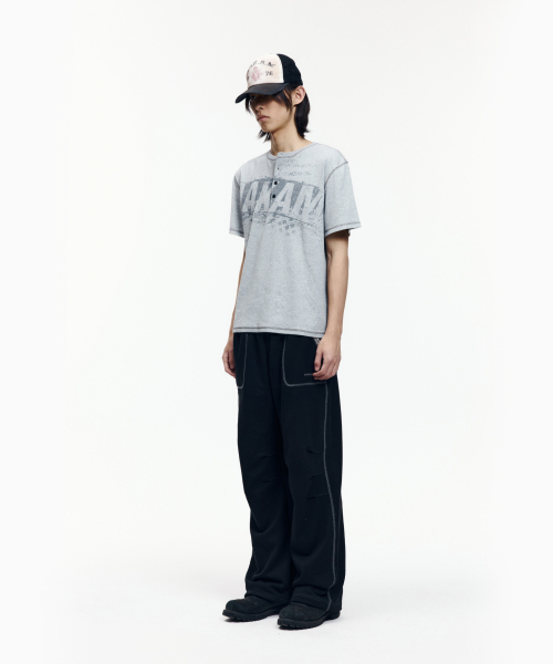 AAKAM(アーカム)の「Knee Pin-Tuck Ethnic Sweatpants (Black)(スウェットパンツ・レディース・その他・1/2)」の3枚目の写真