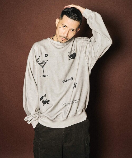 Subciety（サブサエティ）の「Varsity sweatshirt（スウェット・メンズ・ホワイト/ブラック・SMALL/MEDIUM/LARGE/X-LARGE）」の18枚目の写真