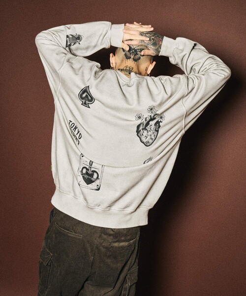 Subciety（サブサエティ）の「Varsity sweatshirt（スウェット・メンズ・ホワイト/ブラック・SMALL/MEDIUM/LARGE/X-LARGE）」の21枚目の写真
