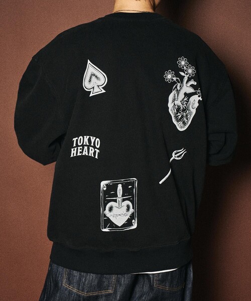 Subciety（サブサエティ）の「Varsity sweatshirt（スウェット・メンズ・ホワイト/ブラック・SMALL/MEDIUM/LARGE/X-LARGE）」の7枚目の写真