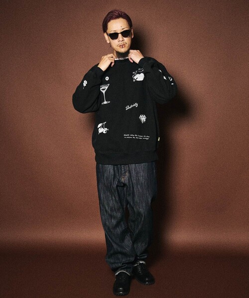 Subciety（サブサエティ）の「Varsity sweatshirt（スウェット・メンズ・ホワイト/ブラック・SMALL/MEDIUM/LARGE/X-LARGE）」の10枚目の写真