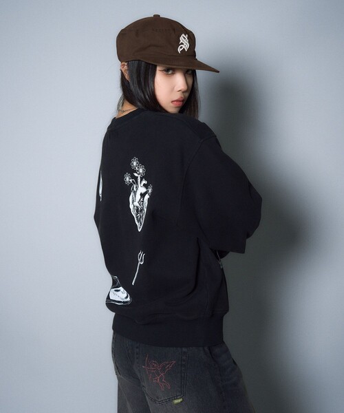 Subciety（サブサエティ）の「Varsity sweatshirt（スウェット・メンズ・ホワイト/ブラック・SMALL/MEDIUM/LARGE/X-LARGE）」の13枚目の写真